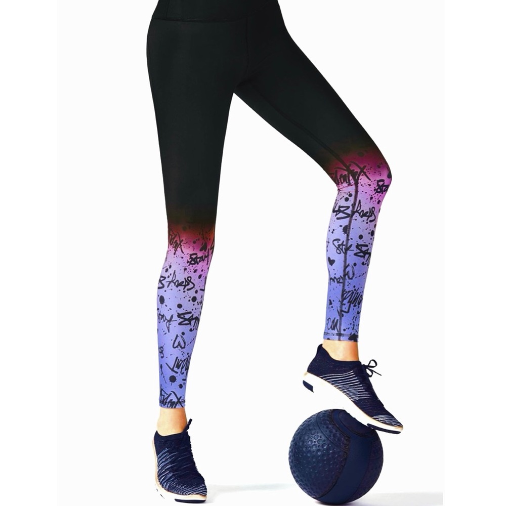 Fabletics Demi Lovato Lissette High Waisted Leggings Ombré Small